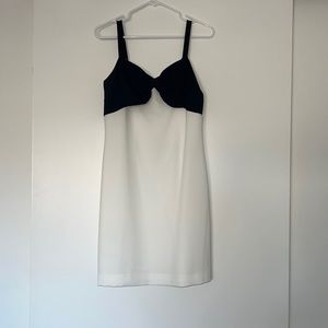 Karl Lagerfeld Black and White Bow Dress in Size 2